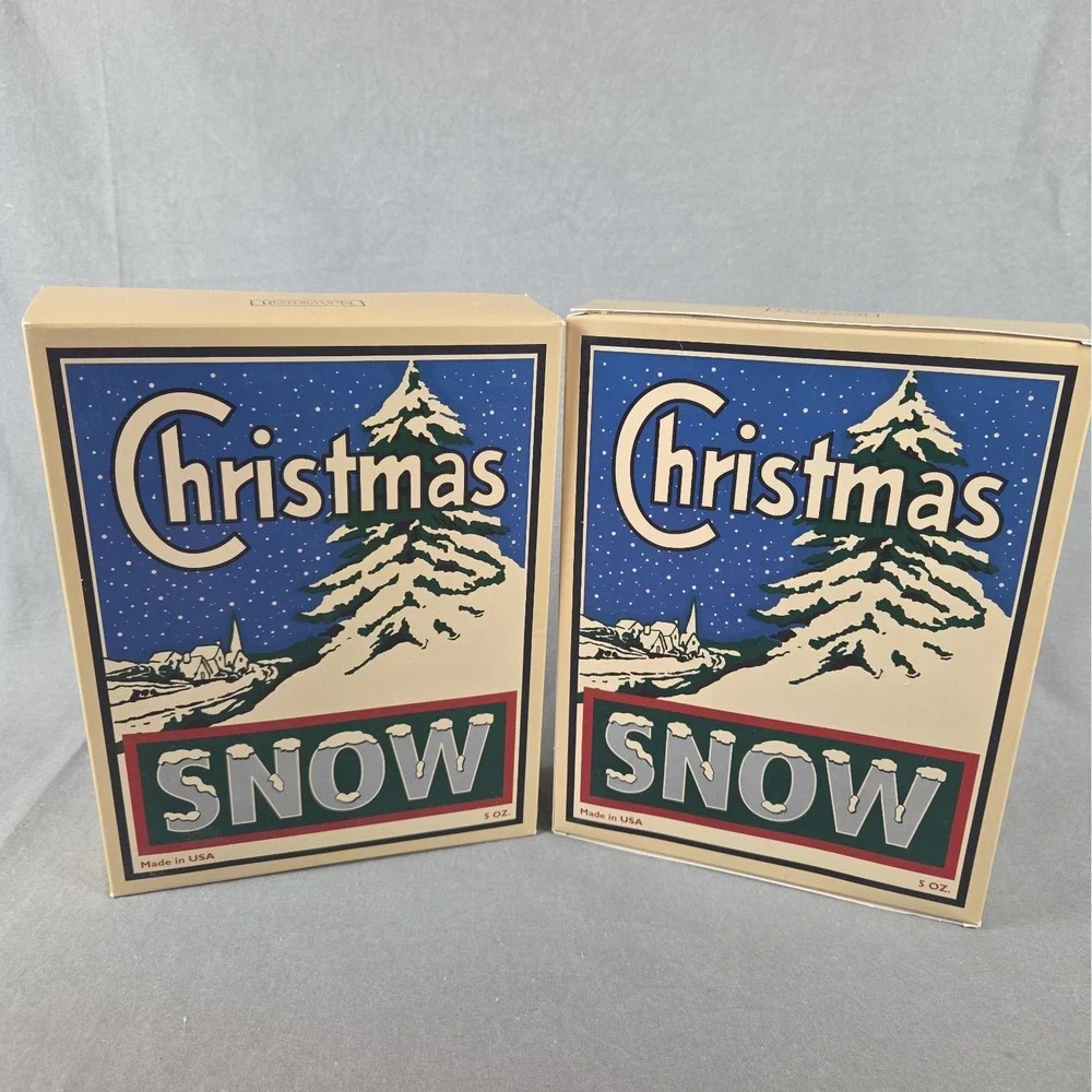 Vtg Restoration Hardware Decorative Christmas Snow 5oz Box Polystyrene NOS USA